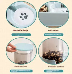 Automatic Cat Food and Water Feeder