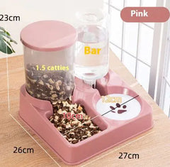 Automatic Cat Food and Water Feeder