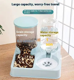 Automatic Cat Food and Water Feeder